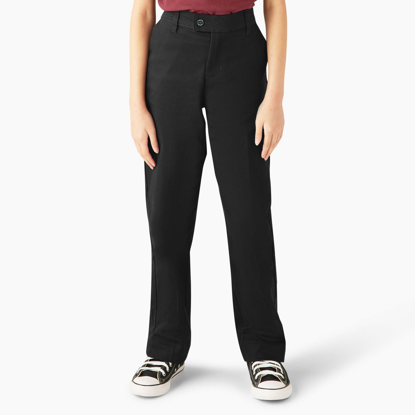 Dickies Girls Stretch Twill Slim Fit Straight Leg