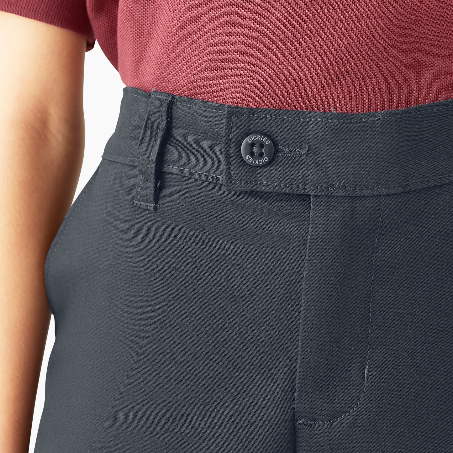 Dickies Girls Stretch Twill Slim Fit Straight Leg