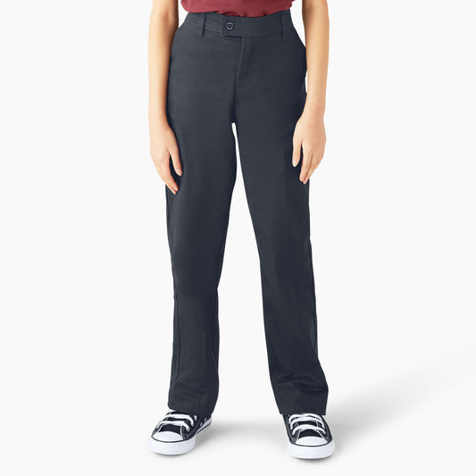 Dickies Girls Stretch Twill Slim Fit Straight Leg