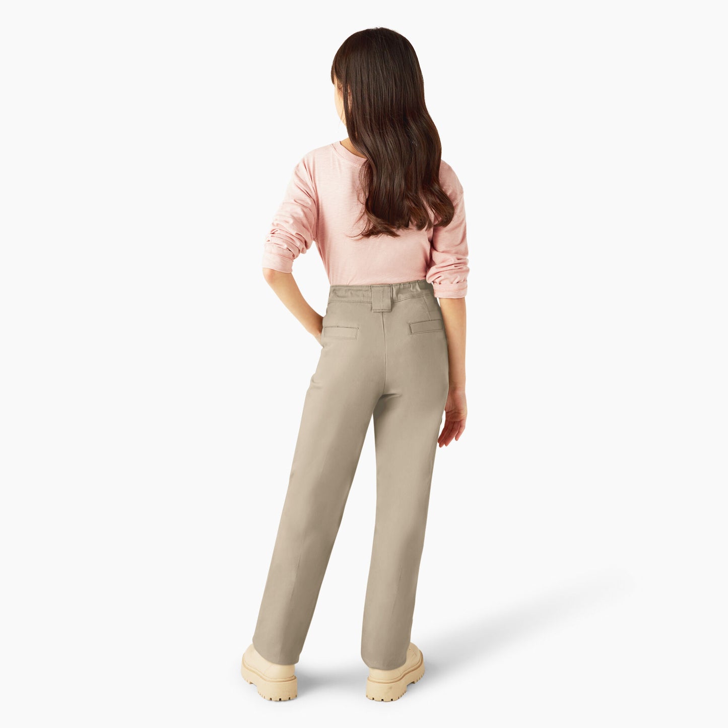 Dickies Girls Stretch Twill Slim Fit Straight Leg