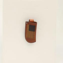 Knife Sheath USA Flag Brown