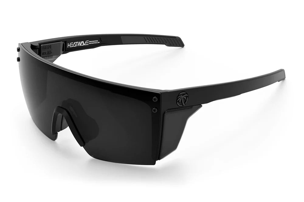 HeatWave Lazer Face Performance Sunglasses: Polarized Black Z87+