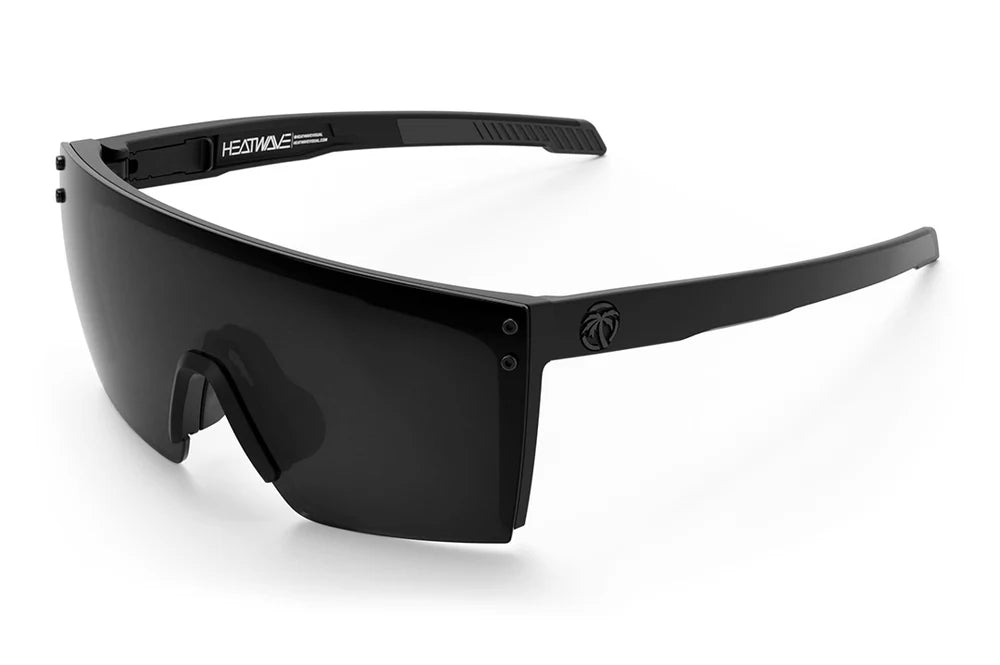 HeatWave Lazer Face Performance Sunglasses: Polarized Black Z87+