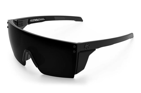Performance XL Lazer Face Sunglasses: Polarized Ultra Black Z87+