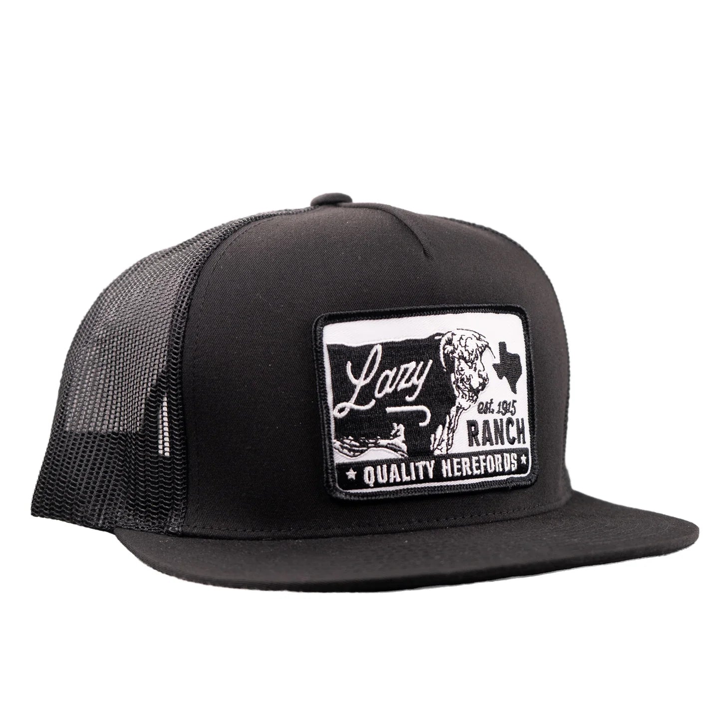 Lazy J Ranch Black Legado Classic Five Panel Trucker Hat