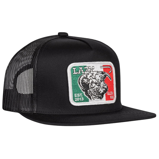 Lazy J Ranch Black Mexico Flat Cap