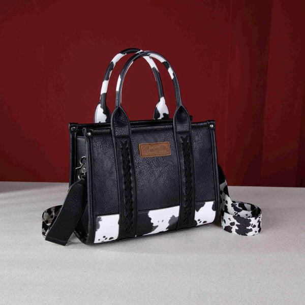 Wrangler Cow Print Concealed Carry Tote/Crossbody