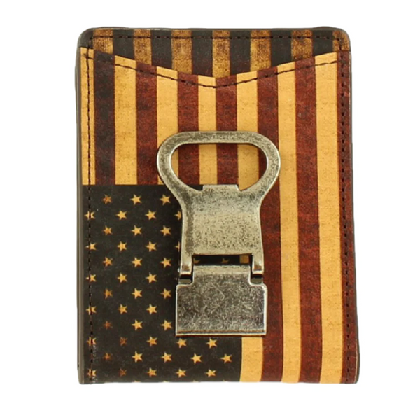 Nocona Wallet Vintage American Flag Money Clip