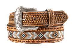 Nocona Tapered Diamond Embroidered Belt