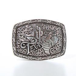 Nocona Men's Rectangle Texas Cactus Horse Buckle