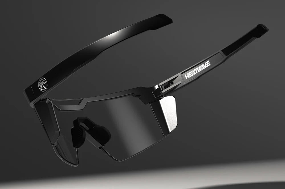 Future Tech Sunglasses: Black Frame Photochromic Lens Z87+