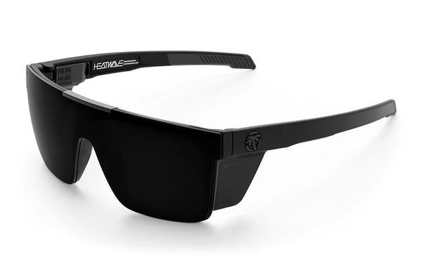 HeatWave Quatro Performance Sunglasses: Polarized Ultra Black Z87+