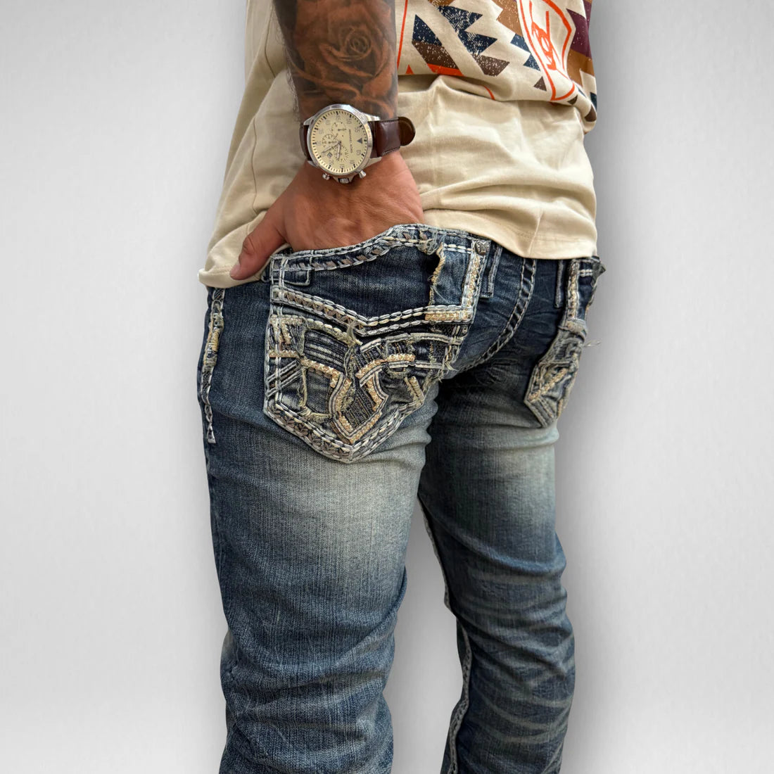 Men's Rock in L.A. Slim Straight Boot Denim