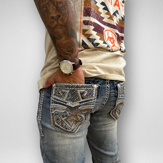 Men's Rock in L.A. Slim Straight Boot Denim