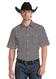 Panhandle Slim  Men's Short Sleeve 2 Pocket Snap Shirt