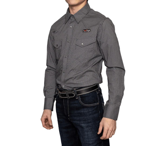 Rock&Roll Long Sleeve Geo Woven Snap Shirt