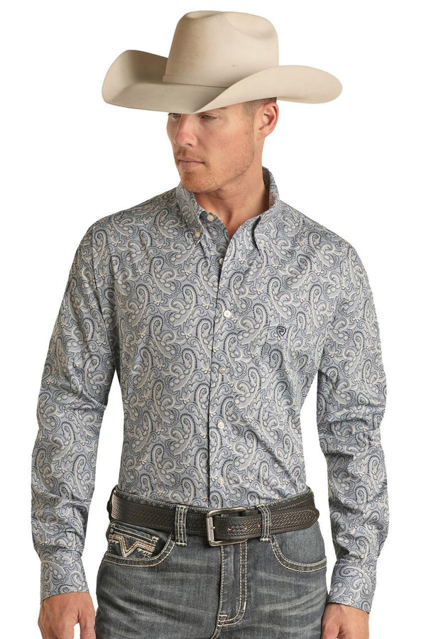 Rock & Roll Mens Classic Fit Blue