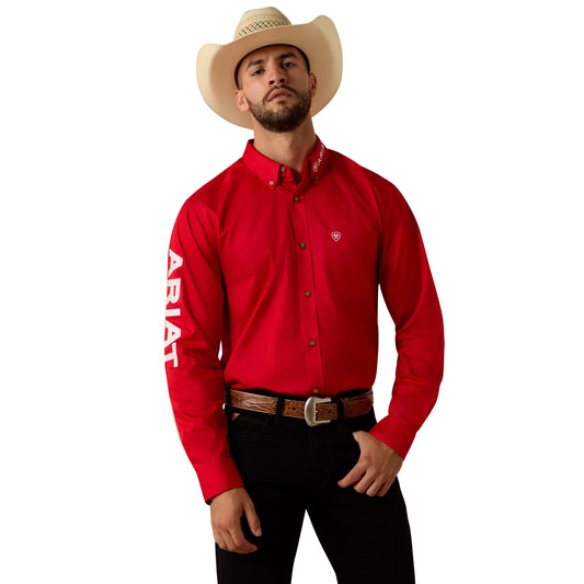 Ariat Men's Team Logo Twill Fitted Shirt