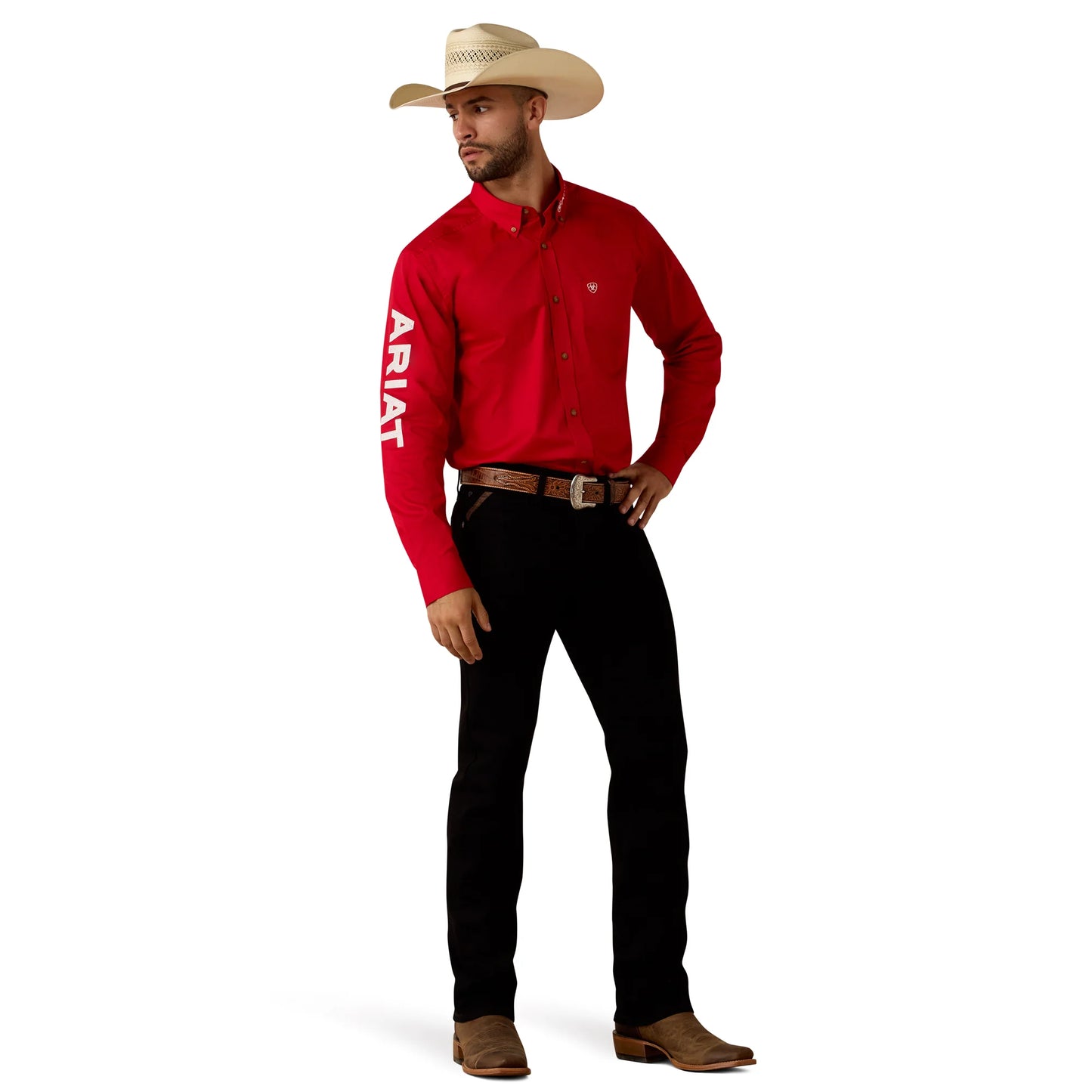 Ariat Men's Team Logo Twill Fitted Shirt