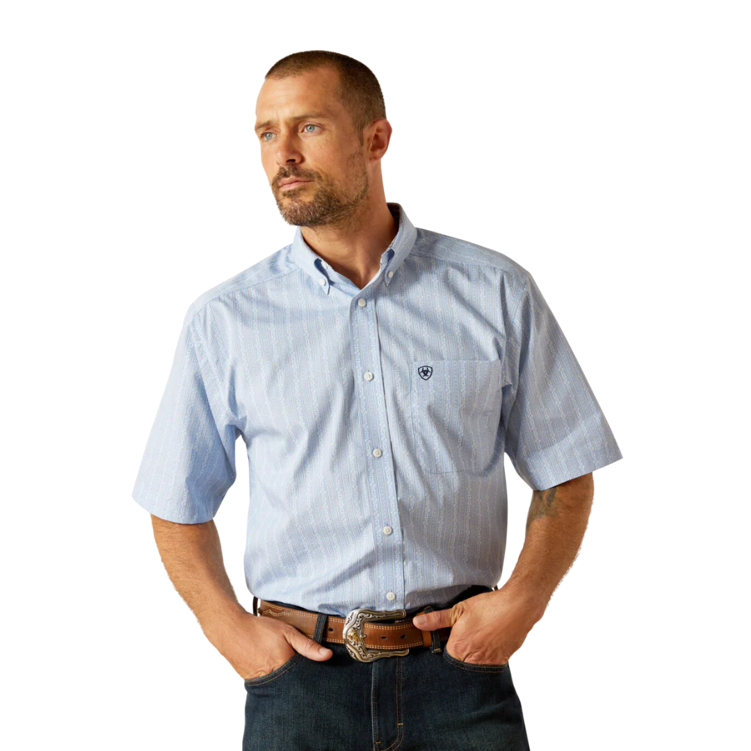 Ariat WF Welburn Bel Air Blue SS SHRT