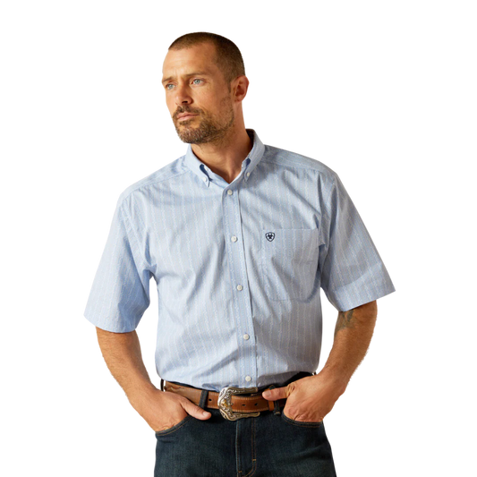 Ariat WF Welburn Bel Air Blue SS SHRT