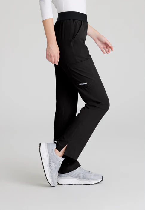 Breeze 3-Pocket Mid-Rise Straight Leg Scrub Pant - Petite