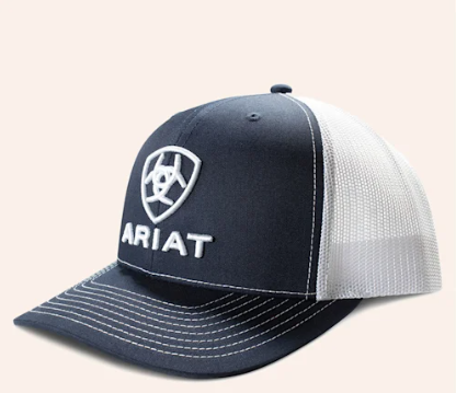 Ariat Navy & White Embroidered Logo Cap