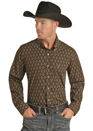 Rock&Roll Vintage '46 Medallion Button Down Shirt