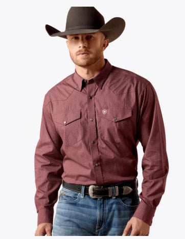 Ariat Men's Wrinkle Free Dion Classic Fit Long Sleeve Snap Shirt