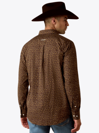Men's Ariat Wrinkle Free Raven Fitted Shirt