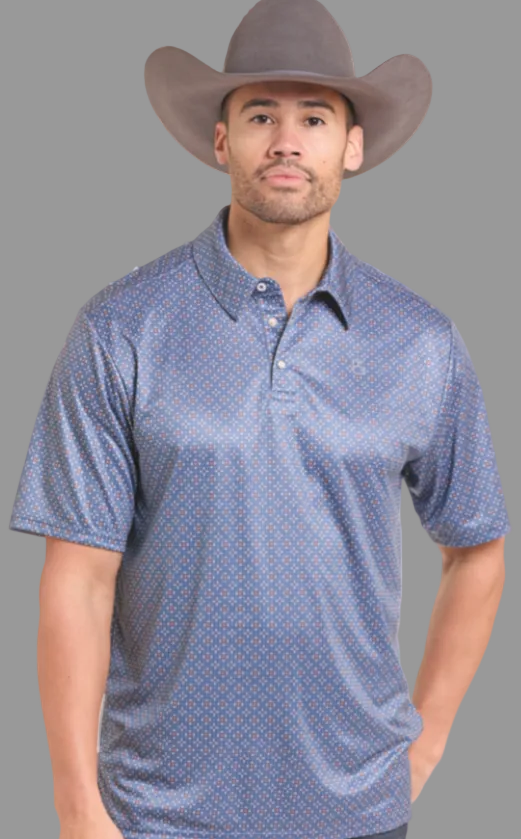 Panhandle Geometric Print Polo