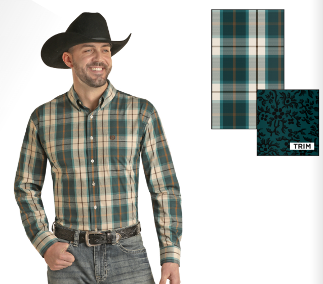 Pandhandle Plaid Button Down Shirt