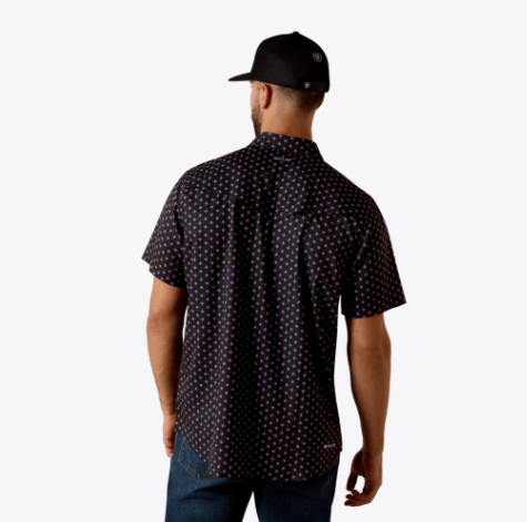 Men's Ariat Printed VentTEK Western Fitted Snap Shirt