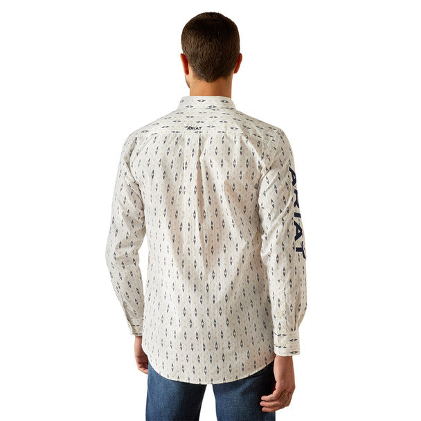 Ariat Team Perkins Fitted White/Navy