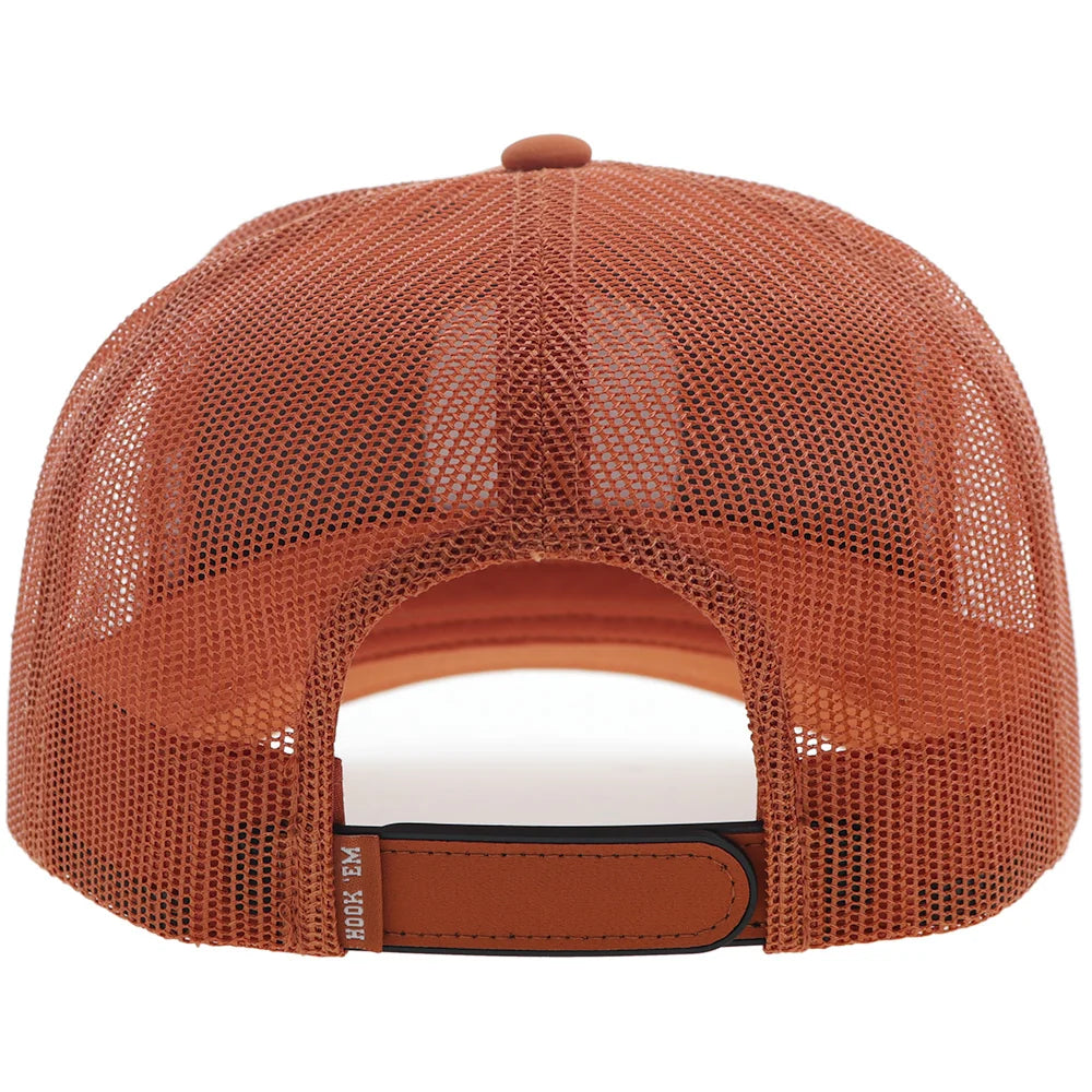 Hooey "University Of Texas" Hat Orange/White w/Square Patch