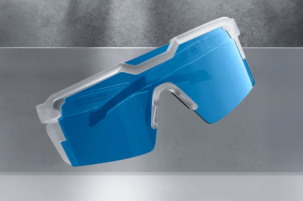 HeatWave Future Tech Sunglasses: Vapor Frost Frame Coastal Lens Z87+