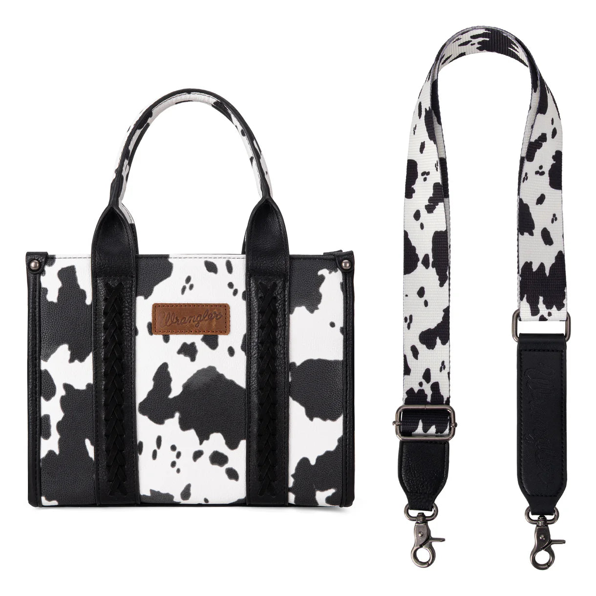 Wrangler Cow Print Concealed Carry Tote/Crossbody