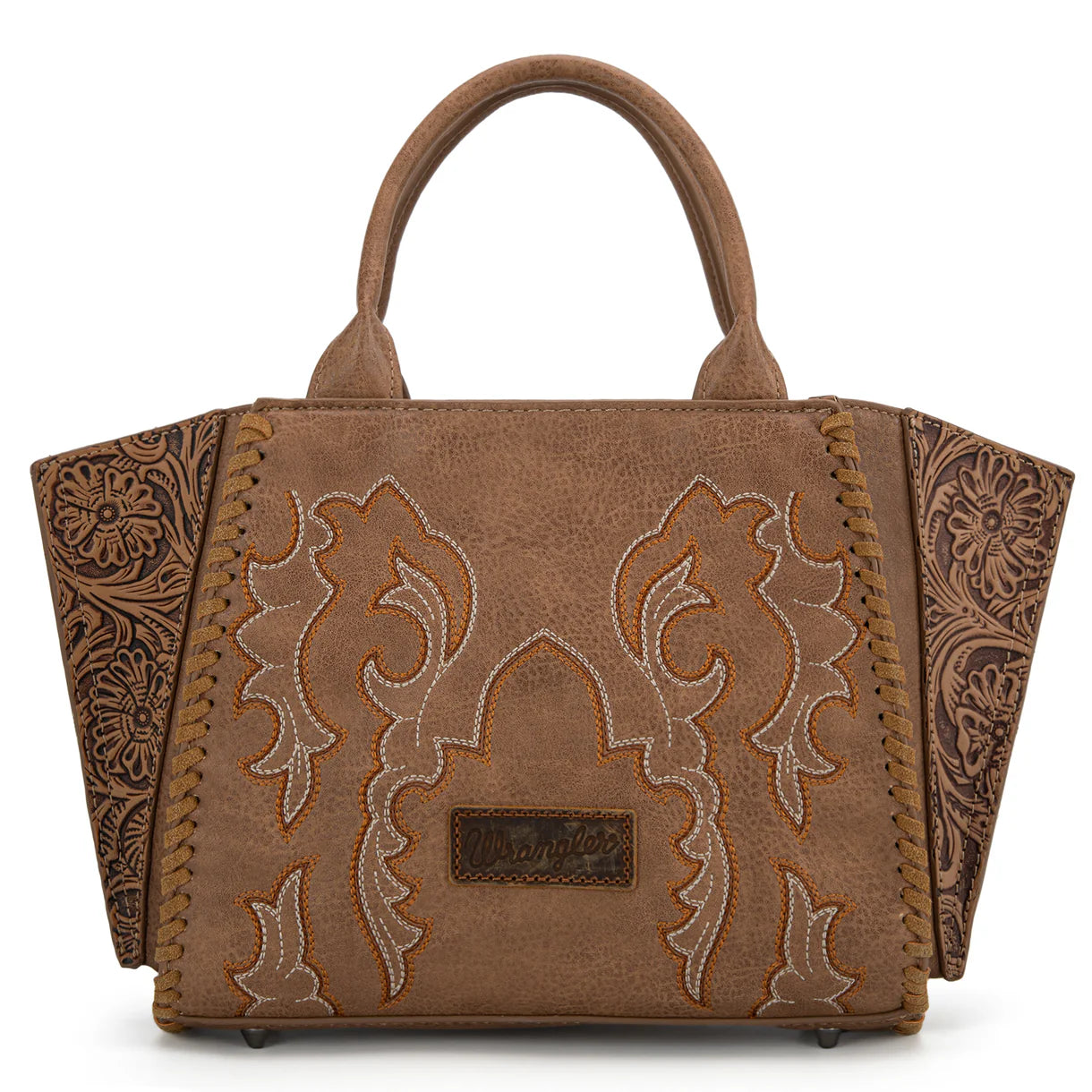 Wrangler Embroidered Boot Scroll Tote Bag