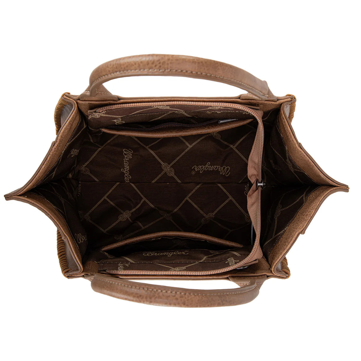 Wrangler Embroidered Boot Scroll Tote Bag