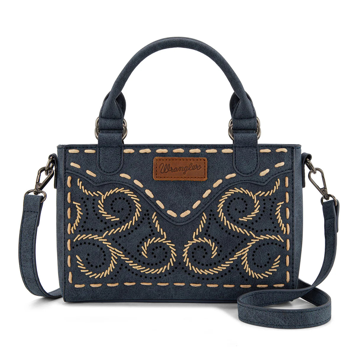 Wrangler Embroidered Swirl Mini Satchel/ Crossbody