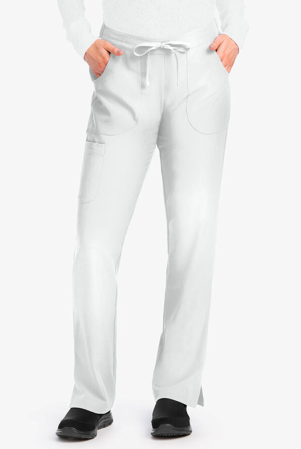 Reliance 3-Pocket Mid-Rise Fit & Flare Leg Scrub Pant - Petite
