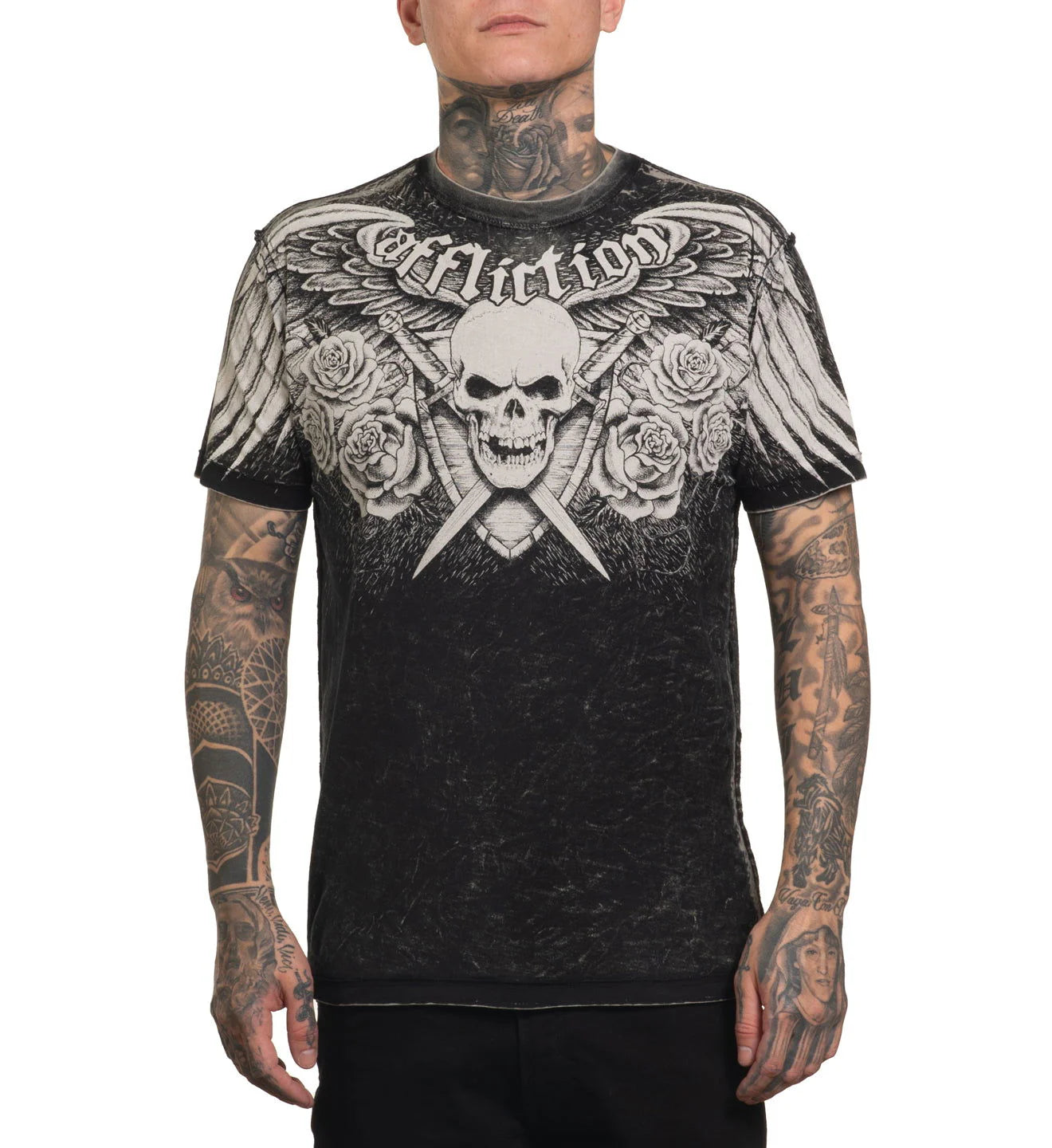 Affliction Wage Chaos Reversible Tee