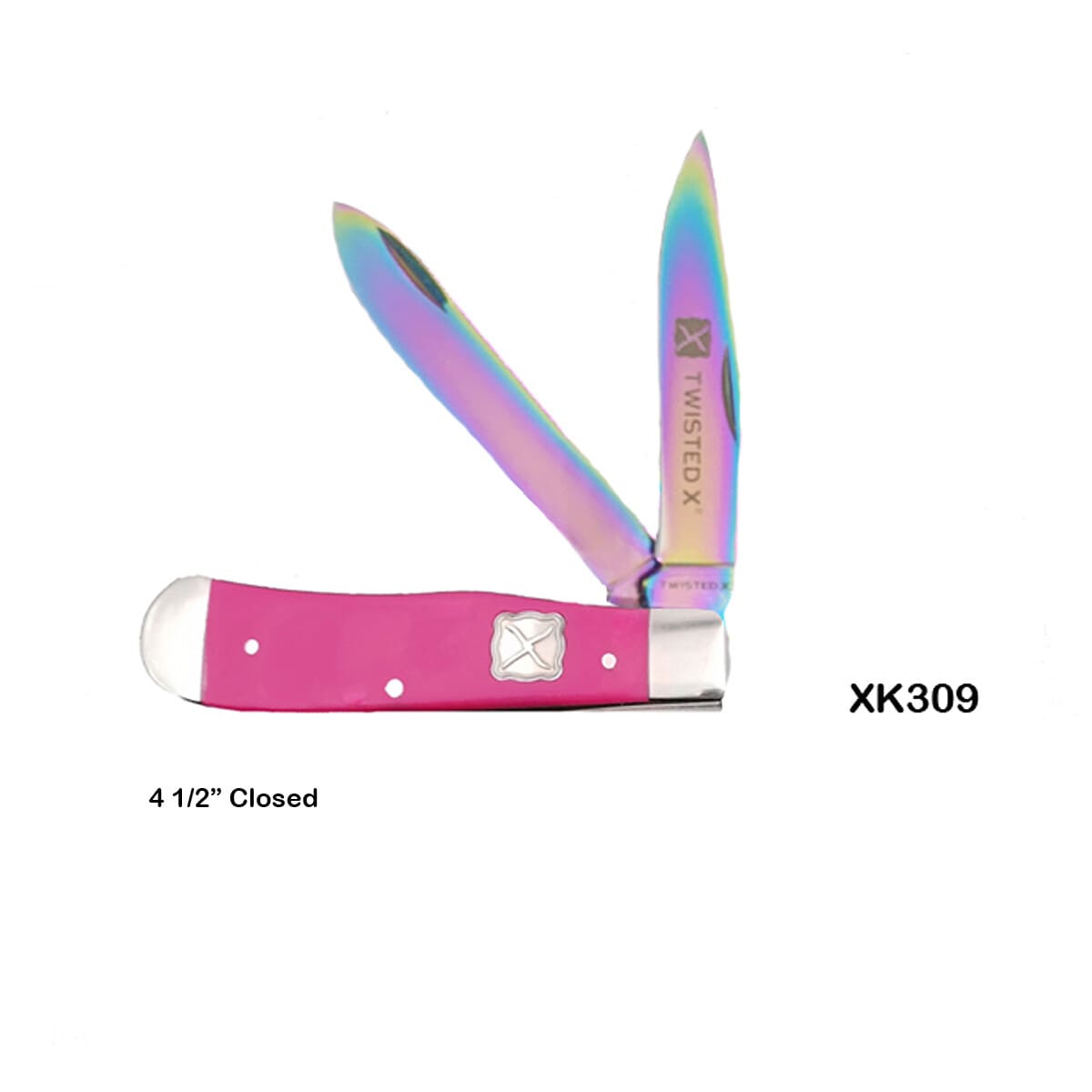 **FINAL SALE** TWISTED X PINK RAINBOW BLADE KNIFE