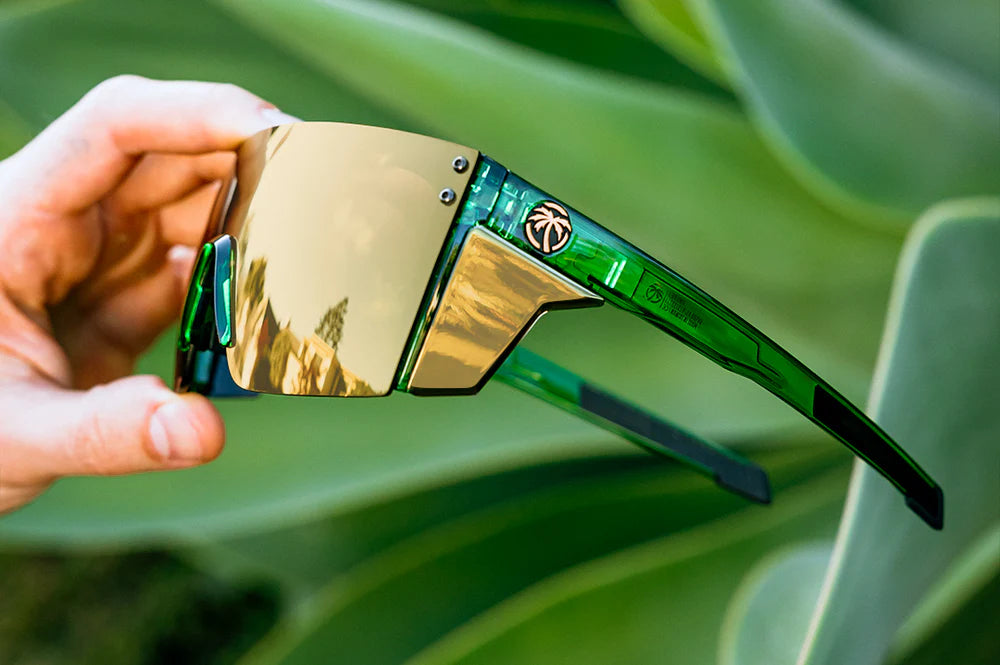HeatWave Performance Lazer Face Sunglasses: Cycad Green Z87+