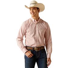 ARIAT WF Izaiah FTD Tabasco Red LS SHRT