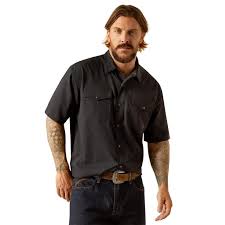 Ariat Venttek Black SNP SS SHRT