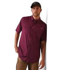 Camiseta Ariat Venttek color Dalia Morada de manga corta.