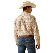 Ariat Timothy Apricot Blush LS SHRT