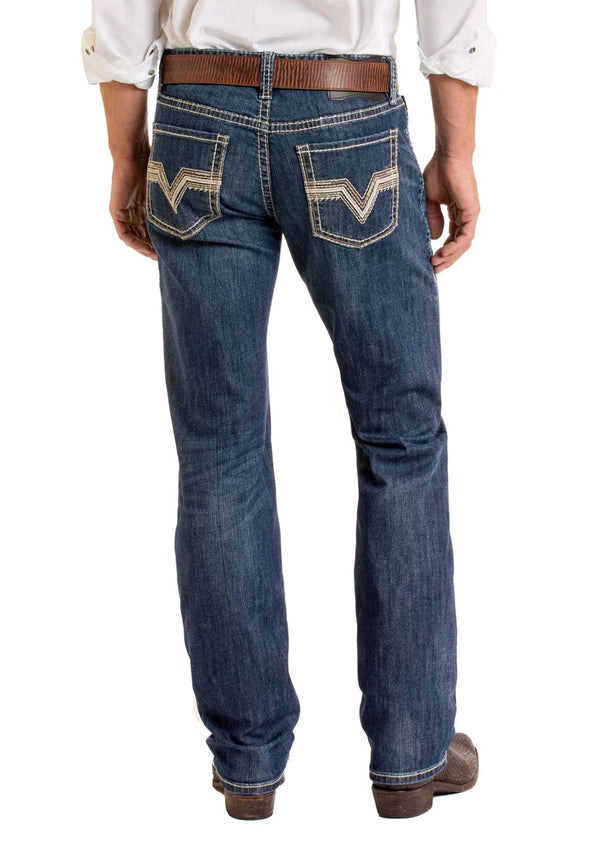 Rock&Roll Jean Zig Zag EMB Revolver Dark Vintage
