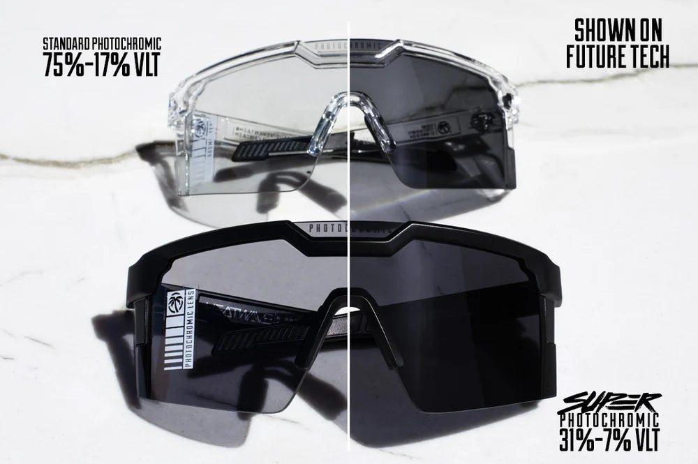 HeatWave Vector Sunglasses: SUPER Photochromic Lens Z87+